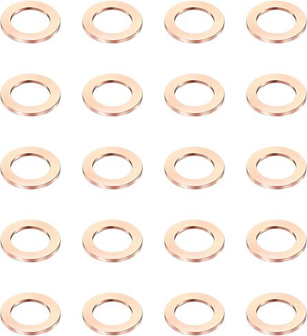 30PCS Oil Drain Plug Gasket, 14mm Copper Oil Crush Washer. Copper Material Has Strong Corrosion Resistance And Good Sealing Fits Most Sedans, SUVs, Trucks, And Vans (30PCS) in Saudi Arabia