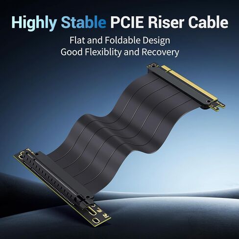 حامل وحدة معالجة الرسومات الجرافيكية العمودي مع كابل رفع PCIE 4.0 مقاس 200 مم، ومجموعة حامل بطاقات الرسومات لحافظة ATX، وحامل دعم وحدة معالجة الرسومات مع امتداد Gen4 عالي السرعة، متوافق مع RTX 4090/4080/4070 AMD RX 7900 in Saudi Arabia