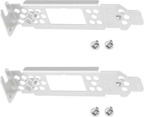 eMagTech 2pcs Low Profile Bracket P1276-0022M Compatible with LSI00343 SAS 9300-8e Compatible with DELL H830 in Saudi Arabia