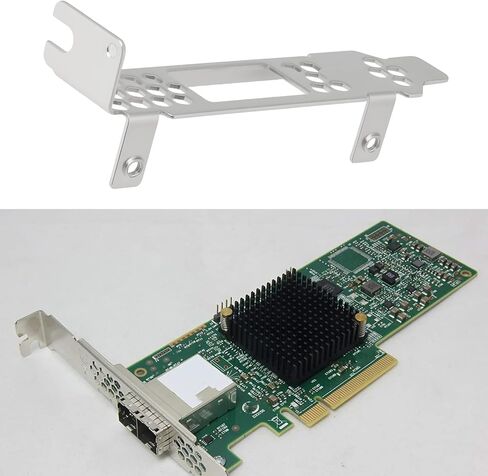 eMagTech 2pcs Low Profile Bracket P1276-0022M Compatible with LSI00343 SAS 9300-8e Compatible with DELL H830 in Saudi Arabia