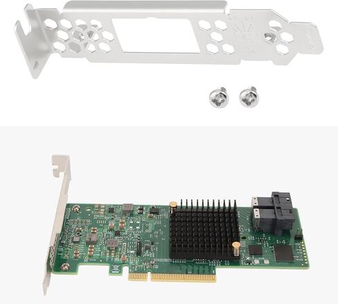 eMagTech 2pcs Low Profile Bracket P1276-0022M Compatible with LSI00343 SAS 9300-8e Compatible with DELL H830 in Saudi Arabia