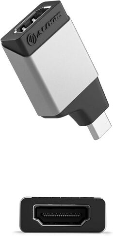 محول ALOGIC USB C إلى HDMI Mini 4K@60 هرتز متوافق مع MacBook Pro وAir وPixel Book وXPS وSurface وGalaxy وiPad Pro وAir 2020 والمزيد (متوافق مع Thunderbolt) in Saudi Arabia