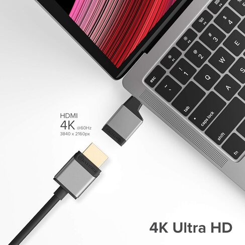 محول ALOGIC USB C إلى HDMI Mini 4K@60 هرتز متوافق مع MacBook Pro وAir وPixel Book وXPS وSurface وGalaxy وiPad Pro وAir 2020 والمزيد (متوافق مع Thunderbolt) in Saudi Arabia