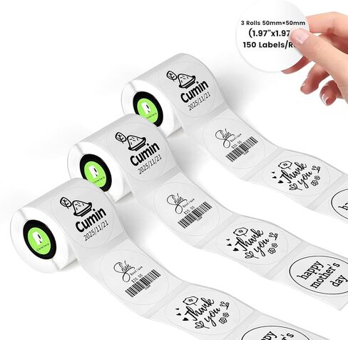 3-Rolls Self-Adhesive Thermal Labels Compatible with Nelko PM220 Bluetooth Label Printer, 40x30mm(1.57"x1.18"),230 Labels/Roll,Thermal Labels Replace for Nelko PM220 Label Maker in Saudi Arabia