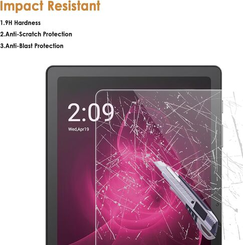 واقي شاشة مكون من عبوتين متوافق فقط مع جهاز T-Mobile Revvl Tab 5g Tablet 10.36 بوصة 2023، زجاج مقسى [وضوح HD] [9 صلابة] مضاد للخدش وسهل التركيب in Kuwait