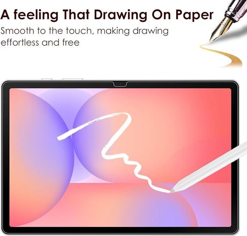 واقي شاشة WD&CD مكون من 3 قطع متوافق مع Samsung Galaxy Tab S10 Lite/S10 FE 2025/S9 FE/S9/S8 10.9 بوصة، ورق PET شفاف ناعم فائق الدقة للكتابة والرسم مثل الورق in Saudi Arabia