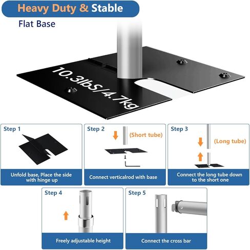SLOW DOLPHIN 20 x 8.6ft Pipe and Drap Photo Studio Backdrop Stand Kit, Heavy Duty Adjustable Frame Backdrop Stand with Carry Bag for Event, Birthday Party, displays and Wedding Decoration. in Saudi Arabia