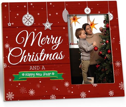 هدايا إطارات عيد الميلاد من Kneaotoaji - إطارات صور عيد الميلاد المجيد سانتا، إطار عيد الميلاد الأول للطفل، هدايا عيد الميلاد لأصدقاء العائلة، إطارات خشبية لعيد الميلاد للطاولة أو التعليق على الحائط مقاس 5 × 7 in Kuwait