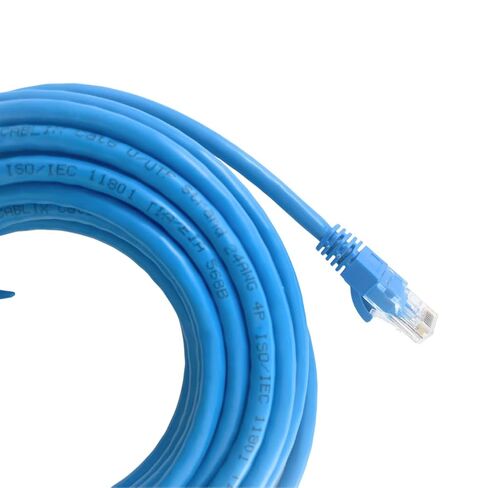 Cat 6 Ethernet Cable, 10-Pack, Patch Cord with Boot, High-Speed 10Gbps LAN Cable for Internet, Networking, Router, Modem, Switch, Printer, Servers, IT Data Center, PC, Xbox, PS5 (White, 1 ft) in Saudi Arabia