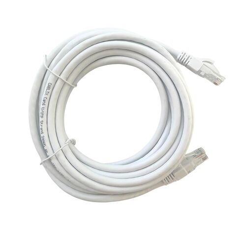 Cat 6 Ethernet Cable, 10-Pack, Patch Cord with Boot, High-Speed 10Gbps LAN Cable for Internet, Networking, Router, Modem, Switch, Printer, Servers, IT Data Center, PC, Xbox, PS5 (White, 1 ft) in Saudi Arabia