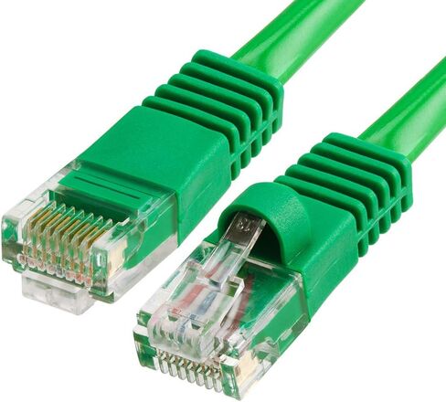 Cmple - كابل تصحيح Cat5e Ethernet، سلك شبكة الإنترنت RJ45، UTP، سلك الإنترنت للمودم، جهاز التوجيه، الكمبيوتر الشخصي، التلفزيون، وحدات التحكم - 1.5 قدم، أخضر in Saudi Arabia