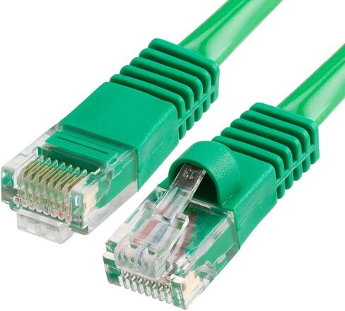 Cmple - كابل تصحيح Cat5e Ethernet، سلك شبكة الإنترنت RJ45، UTP، سلك الإنترنت للمودم، جهاز التوجيه، الكمبيوتر الشخصي، التلفزيون، وحدات التحكم - 1.5 قدم، أخضر in Saudi Arabia