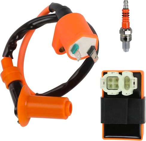 HIAORS GY6 Ignition Coil AC CDI Box Kit Replacement for TaoTao Scooter ATM50 Thunder 50 Roketa 50cc 125cc 150cc 152QMI 157QMJ Moped CRF50 XR50 XR100 Pit Dirt Bike ATV Go Kart Parts with Spark Plug in Saudi Arabia