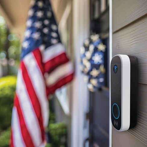 Night Owl 2K Battery Wi-Fi Smart Dual-Powered Video Doorbell - Black in Saudi Arabia