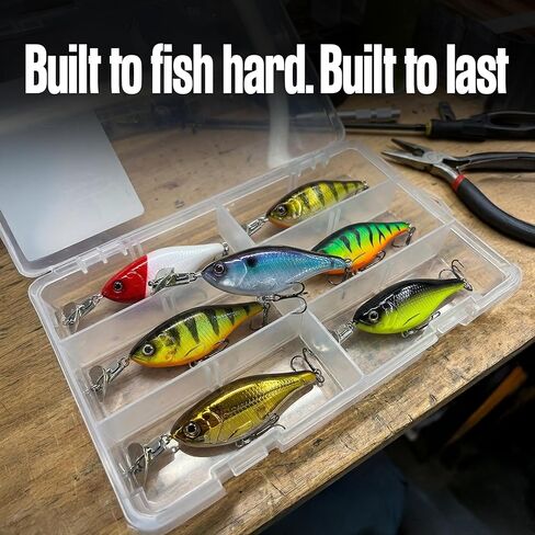 Headbanger Cranky Shad Slow-Sink Hard Lure (2-1/2", 3", 4" & 5") – Patented Erratic “Headbanging" Action Crankbait for Freshwater Bass, Walleye & Perch – 1/3 oz with Premium VMC Hooks in Kuwait