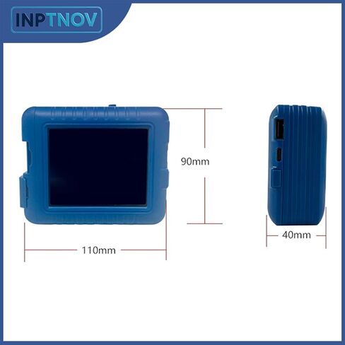 طابعة INPTNOV Mini Inkiet لشعار QR Code التاريخ، رقم الباركود، الرقم التسلسلي على أي شيء، ملابس معدنية من الورق المقوى والخشب والبلاستيك، قدرة تحمل طويلة 16 ساعة، فوهة 0.5 بوصة، حبر سريع الجفاف 42 مل B in Saudi Arabia