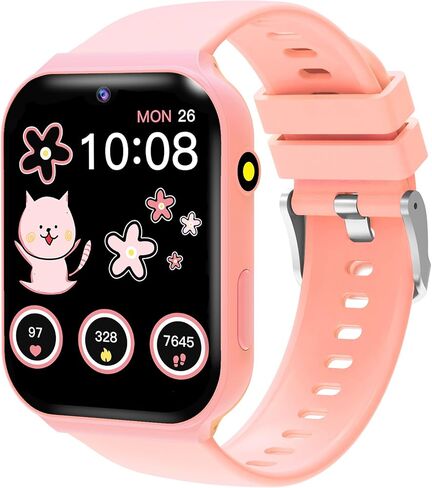 Smart Watch for Kids, Kids Watch with 18 Puzzle Games, 1.83" HD Touch Screen Fitness Tracker Pedometer Sleep Tracker Alarm Clock Flashlight No APP/Phone, 12/24 hr Gift for Kid Christmas Birthday in Saudi Arabia