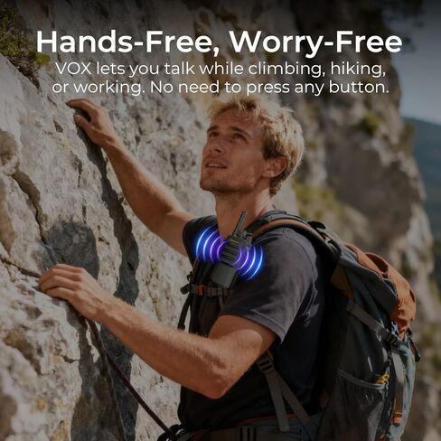 أجهزة اتصال لاسلكية HA-23S FRS، أجهزة اتصال لاسلكية طويلة المدى بطول 35 ميلًا مع كابل برمجة، عمر بطارية لمدة أسبوع واحد، أجهزة راديو ثنائية الاتجاه، راديو محمول معتمد قابل لإعادة الشحن MIL-STD-810، (عبوتان) أسود in Kuwait