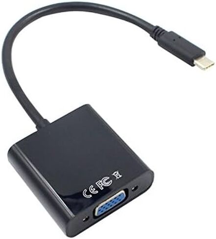 USB-C USB3.1 Type C for Adapter Cable VGA Male to VGA Female Video Transfer Converter 1080P for 12 inch in Kuwait