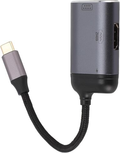 محول VGA لواجهة الوسائط المتعددة من USB C إلى HD، محور متعدد المنافذ مع واجهة وسائط متعددة عالية الدقة 4K عند 60 هرتز وVGA 1080 بكسل، للهاتف المحمول والكمبيوتر اللوحي in Saudi Arabia