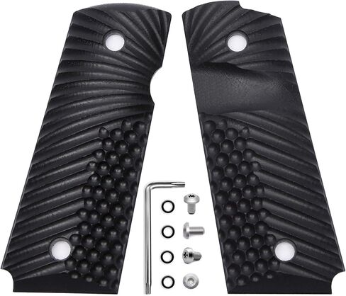 Guuun G10 Grips for 1911 Compact/Officer, OPS Eagle Wing Texture - 9 Color Options in Saudi Arabia