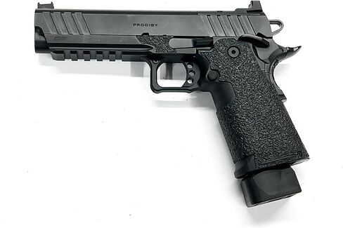 شريط قبضة مسدس Handleitgrips متوافق مع Springfield Prodigy - شريط قبضة مسدس مطاطي محكم من سلسلة Black Edge، سهل التركيب، أجزاء وإكسسوارات البندقية، مملوكة للمحاربين القدامى، صنع في الولايات المتحدة الأمريكية in Kuwait