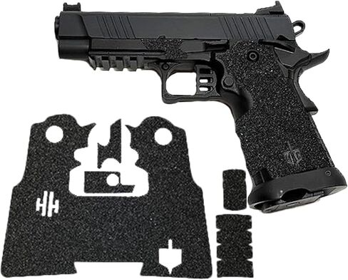 Handleitgrips Gun Grip Tape Compatible with MAC9 DS | Black Textured Sandpaper Pistol Grip Tape with Inserts | Gun Accessories | Veteran Owned | Made in USA in Saudi Arabia