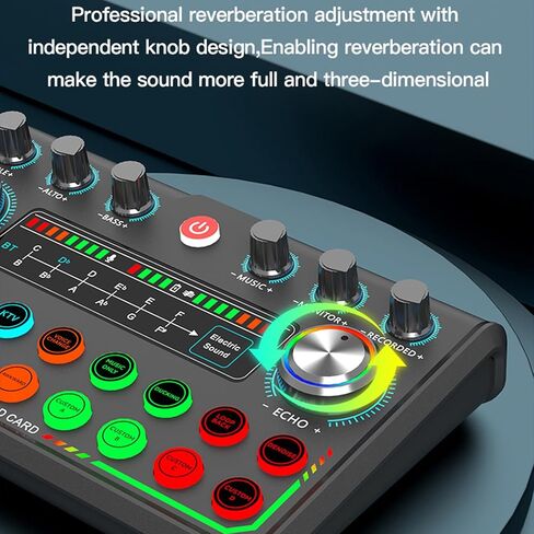 P99 Studio Grade Podcast Sound Card Condenser Mic Live Broadcast Music Studio Noise Cancelling Wide Compatibility USB Sound Card in Saudi Arabia