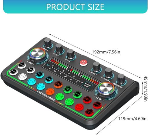 P99 Studio Grade Podcast Sound Card Condenser Mic Live Broadcast Music Studio Noise Cancelling Wide Compatibility USB Sound Card in Saudi Arabia