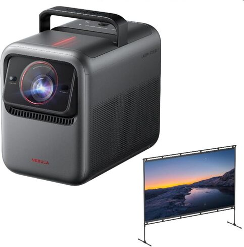 NEBULA X1 Triple Laser 4K Projector(Renewed) with NEBULA 100-Inch Outdoor Projector Screen in Saudi Arabia
