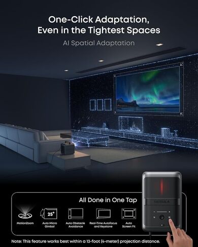 NEBULA X1 Triple Laser 4K Projector(Renewed) with NEBULA 100-Inch Outdoor Projector Screen in Saudi Arabia