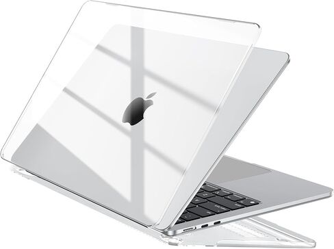 EooCoo Case Compatible with MacBook Air 15 inch M4 2025 2024 2023 2022 M3 M2 A3241 A3114 A2941, Light & Matte Interweaving Design Laptop Protective Hard Shell Cover, Satin White in Saudi Arabia