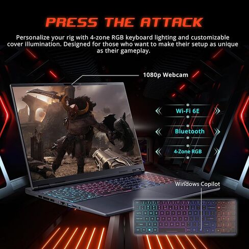 كمبيوتر محمول للألعاب acer Predator Neo 16S AI، شاشة 16 بوصة WQXGA OLED 240 هرتز، Intel Core Ultra 9 275HX، GeForce RTX 5070 Ti، 32 جيجابايت DDR5، 2 تيرابايت SSD، لوحة مفاتيح بإضاءة خلفية RGB، ويندوز 11، أسود، مجموعة قاعدة إرساء 1 تيرابايت in Kuwait
