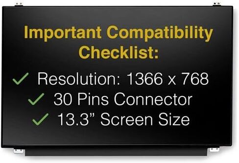 شاشة بديلة لشاشة N133BGA-EAB 30 Pins HD 1366x768 شاشة LCD LED غير لامعة مع أدوات in Kuwait