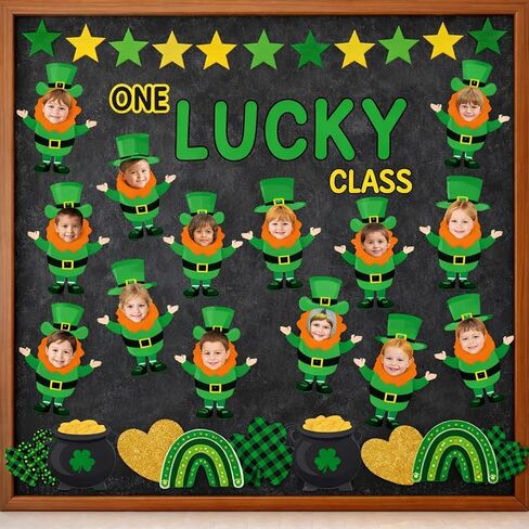 108 PCS St. Patrick's Day Bulletin Board تحدد واحدة من الدرجة المحظوظة St. Patrick's Day Bhostrame Bulletin Board for Irish Holiday Party Form in Saudi Arabia