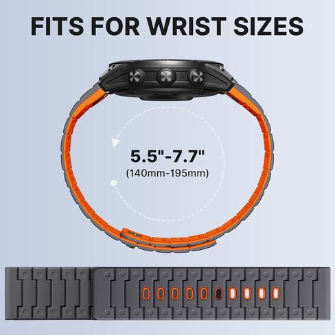 أشرطة سريعة التركيب 22 مم مغناطيس قوي متوافق مع Garmin Fenix ​​8 45mm/Fenix ​​7/7 Pro/6/6 Pro/5/5 Plus/Instinct 2/Forerunner 965/955/945/Approach S70 47mm/S62/S60/Epix 2 Pro 47mm/Quatix7/6/5 in Saudi Arabia