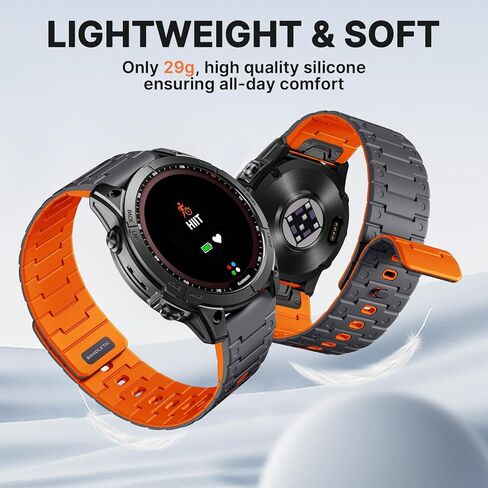 أشرطة سريعة التركيب 22 مم مغناطيس قوي متوافق مع Garmin Fenix ​​8 45mm/Fenix ​​7/7 Pro/6/6 Pro/5/5 Plus/Instinct 2/Forerunner 965/955/945/Approach S70 47mm/S62/S60/Epix 2 Pro 47mm/Quatix7/6/5 in Saudi Arabia