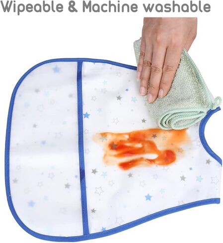 Children's Waterproof Food Bib - Double Layer EVA Insulated, Toddler Snack Pouch, Reusable Leak-Proof Meal Bag in Saudi Arabia