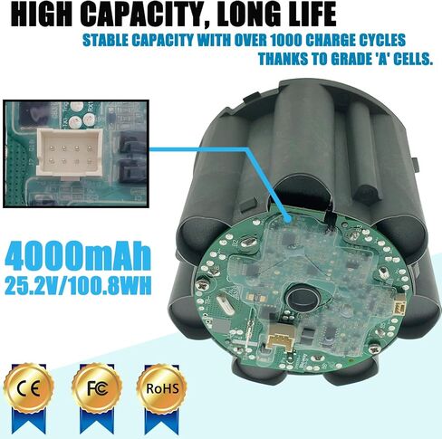 ONE S7 PRO Battery Compatible with Floor ONE S7 PRO FW201100MY S7-03 4000MAH/25.2V in Saudi Arabia