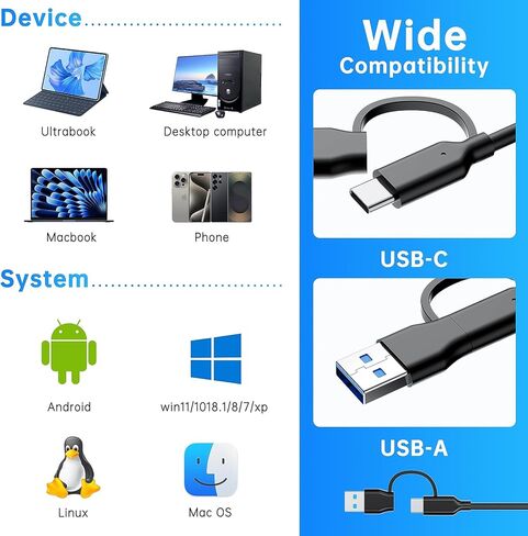 قارئ بطاقات CFExpress من النوع A مع USB 3.2 (الجيل 2) بسرعة 10 جيجابت في الثانية، ومحول USB-C وUSB-A 2 في 1 من النوع A CFexpress، وقارئ بطاقات CF Express من النوع A متوافق مع أنظمة التشغيل Windows/Mac/Linux/Android (ليس لبطاقة XQD) in Kuwait