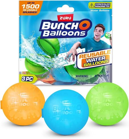 ZURU Bunch O Balloons Reusable Water Balloons,for Kids, Adults (12 Pack - Asst. Colors) in Saudi Arabia