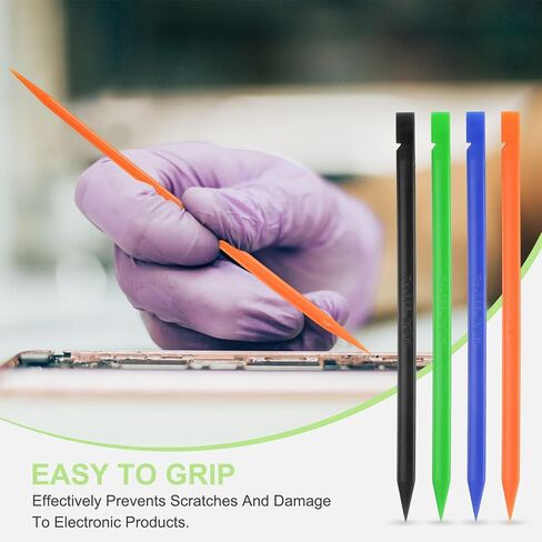 PATIKIL 6 x 150 mm Spudger Pry Tool, 12Pcs Antistatic Plastic Dual Ends Opening Pry Repair Tools Kit for Smart Mobile Phone Tablet Laptop PC Game Machine Electronics Devices, 4 Colors in Saudi Arabia