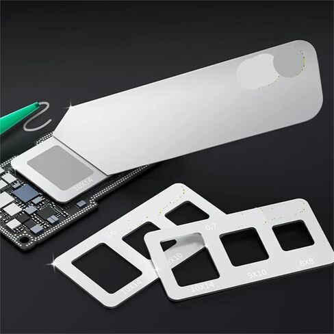 1 قطعة استنسل لصق حراري ومكشطة 0.5/0.6/0.7 مللي متر سمك الاستنسل محاذاة بدقة شفرة فولاذية غير قابلة للصدأ أداة in Kuwait