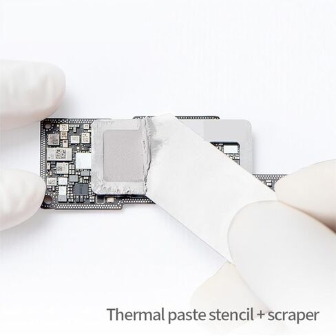 1 قطعة استنسل لصق حراري ومكشطة 0.5/0.6/0.7 مللي متر سمك الاستنسل محاذاة بدقة شفرة فولاذية غير قابلة للصدأ أداة in Kuwait