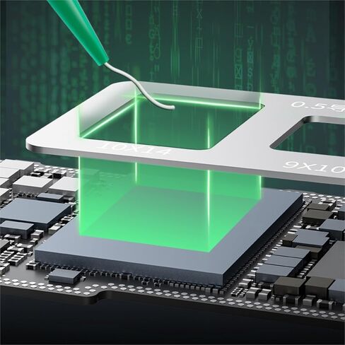 1 قطعة استنسل لصق حراري ومكشطة 0.5/0.6/0.7 مللي متر سمك الاستنسل محاذاة بدقة شفرة فولاذية غير قابلة للصدأ أداة in Kuwait