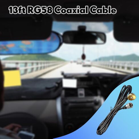 Nmo هوائي جبل مع 13ft خسارة منخفضة Rg58 كابل محوري Pl259 التوصيل 3/8 "ثقب جبل لتركيب Nmo HF VHF UHF CB هوائي الراديو in Saudi Arabia