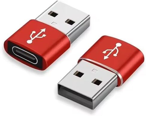 محول يو اس بي | محول USB من النوع A إلى USB من النوع C، شواحن 2.0، نقل البيانات، دعم صوتي بدون فقدان لسماعات الرأس - عبوة من 3 قطع in Saudi Arabia