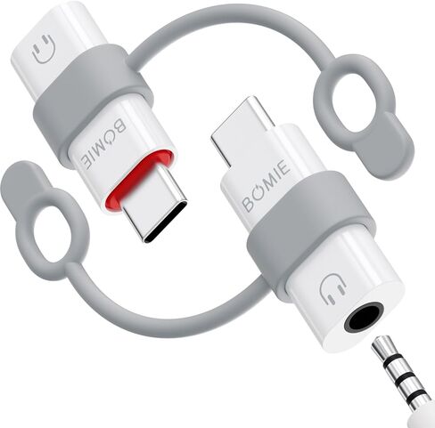BOMIE Type-C to 3.5mm Audio Adapter 2 Pack,High-Fidelity Sound Quality Smart DAC Decoding Chip,Music/Calls/Video for M-acBook,Phone17/16/15,Pad,G-alaxy(Not Supports Charging and Data Transfer) in Saudi Arabia