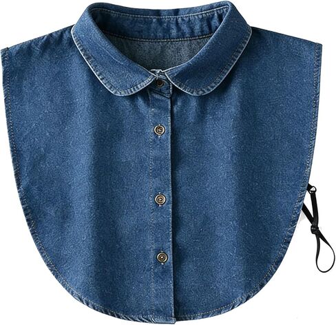Denim False Collar for Women – The Ultimate Layering Essential for Women, Versatile Detachable Denim False Collar in Saudi Arabia