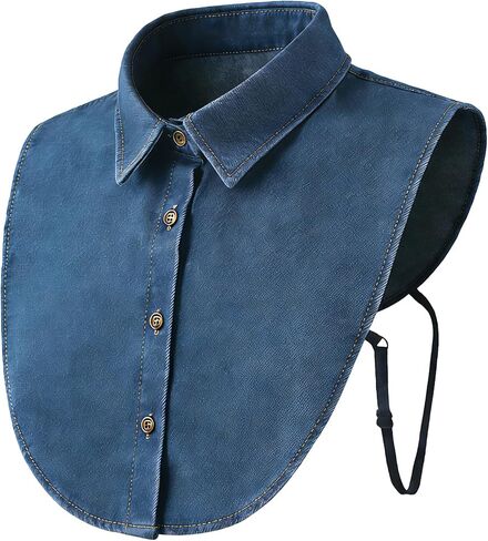 Denim False Collar for Women – The Ultimate Layering Essential for Women, Versatile Detachable Denim False Collar in Saudi Arabia